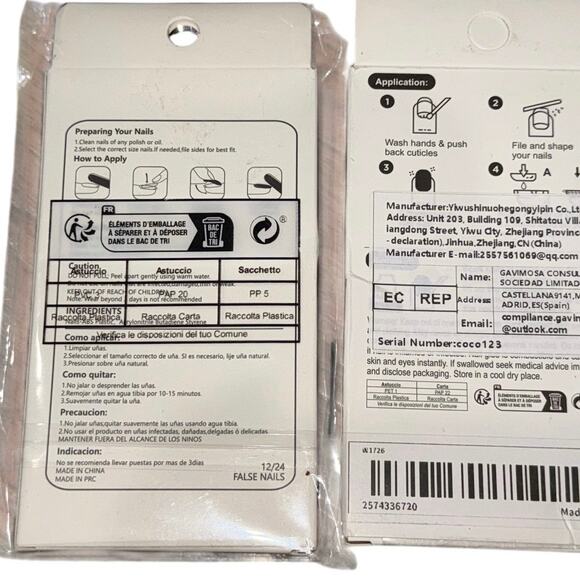 New Press On Nails Bundle of 3 Ghostface Horror Blue & Green Marble Reusable - Picture 5 of 16